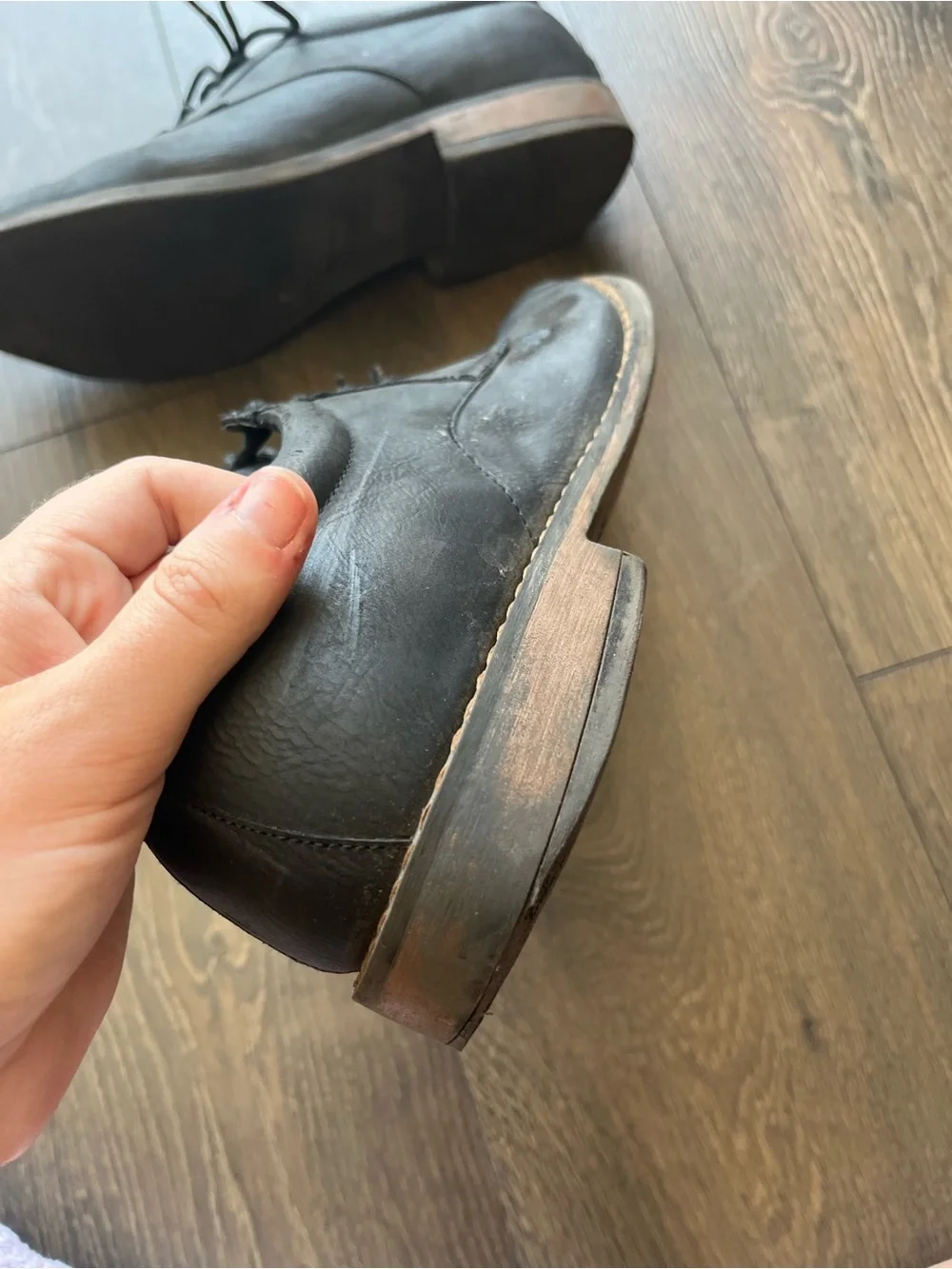 Perry Ellis Portfolio Leather Derby Shoes